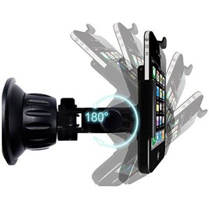 BlackFox digidock CR-3104 voertuighouder/voertuighouder voor Apple iPhone4-360° draaibaar - zwart