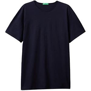 United Colors of Benetton T-Shirt 3JE1J19A5, donkerblauw 016, XXXL heren, donkerblauw 016, 3XL