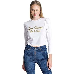 Gianni Kavanagh White Rebirth T-shirt met lange mouwen voor dames, Regulable, L