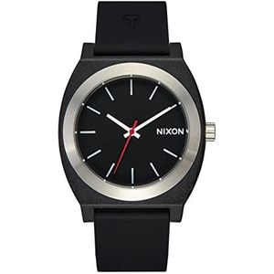 Nixon Analoog kwarts horloge met siliconen armband A1361-000-00, zwart