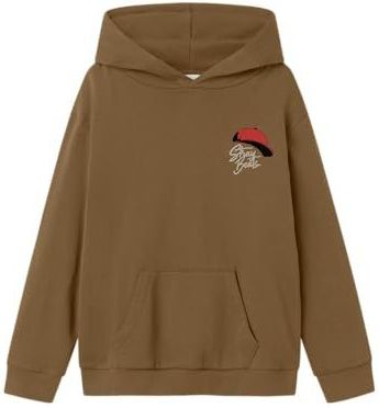 Name It - Nkmnopal Ls Nreg Sweat - Sweatshirt - Wit - Capuchon - Lange Mouwen