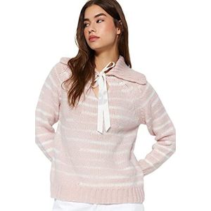 Trendyol FeMan Regular fit Basic Polo Neck Knitwear Trui, Poeder, S, Poeder, S