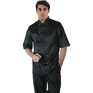 Whites Chefs Apparel A439-S Vegas Chef Jacket, korte mouw, zwart