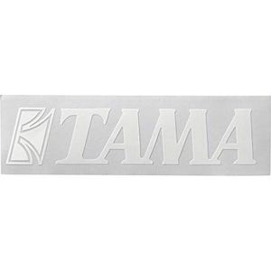 TAMA Logo sticker 35mm x 150mm - wit (TLS70WH)
