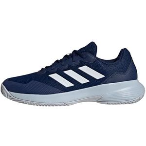 adidas Heren Gamecourt 2.0 Tennisschoenen Sneaker, Donkerblauw Wolk Wit Halo Blauw, 51 1/3 EU