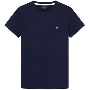 Hackett London Klein T-shirt met logo voor jongens, Blauw (zwart), 3 jaar
