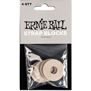 Ernie Ball Strap Blocks 4pk - Gray