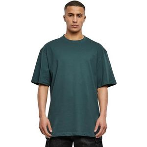 Urban Classics Basic Crew Neck Tall Tee T-shirt voor heren, groen (bottle green), 5XL