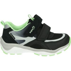 Superfit Sport5 Sneakers voor jongens, Zwart lichtgroen 0020, 30 EU Breed