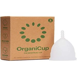 ORGANICUP Cupmaat A - Voor vrouwen onder de 30 en wie nog niet geboorte gegeven 1 (pak van 1)