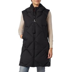 Marc O'Polo Dames 309087472113_990_46 WOVEN Outdoor Vests, zwart, 46 EU, zwart, 46
