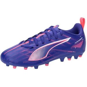 PUMA Ultra 5 Play Mg Jr voetbalschoen voor kinderen, uniseks, Lapis Lazuli PUMA White Sunset Glow, 32.5 EU