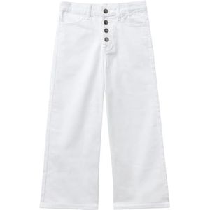 United Colors of Benetton Broek voor meisjes en meisjes, optisch wit 701, 160