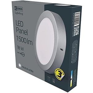 EMOS LED plafondlamp, ZM5242, zilver, 18 W