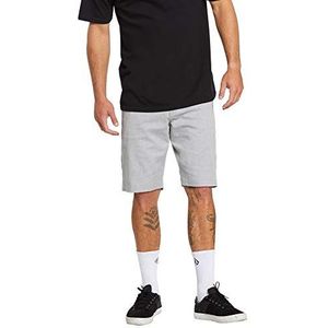 Volcom Heren Modern Fit Chino Short, Grijs, 31W