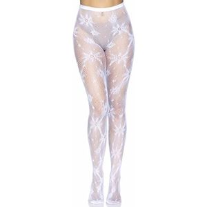 Leg Avenue - 1411-00222 - Panty - Wit - Visnet Sneeuwvlok