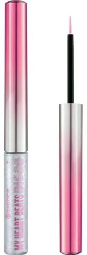essence - MY Hearts Beats Disco - Eyeliner - Zilver - 3 ml, Veegvast, Fijn Applicatorkwastje