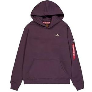 Alpha Industries 3D Small Logo Hoody voor heren Plum 3XL