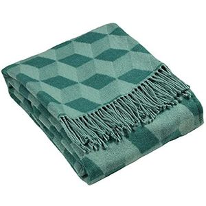 Riva Home Aspect 130X180 Throw, acryl, teal blauw, 130x180 cm