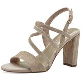 MARCO TOZZI Heeled Sandal by Guido Maria Kretschmer 2-28391-42 dames, Dune Metallic, 39 EU
