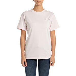 Replay Regular fit T-shirt voor dames, 565 poederroze, XL