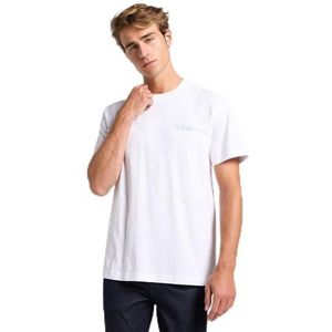 Lee Heren Ss Relaxed Tee T-shirt, wit (bright white), L