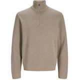 Jack & Jones - Jprblamilano Stitch Knit - Gebreide Trui - Licht Bruin