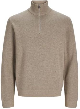 Jack & Jones - Jprblamilano Stitch Knit - Gebreide Trui - Licht Bruin