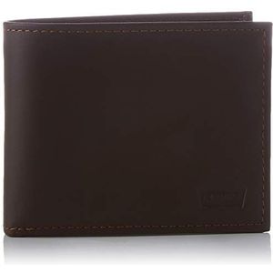 Levi's Casual Classics Hunte Coin Bifold-Batwing, portemonnee, Donker bruin, One size