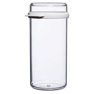 Mepal Stora voorraaddoos rond 1,9 liter, SAN/TPE, wit met afdichtring, 13,4 x 12 x 24 cm, BPA-vrij, vaatwasmachinebestendig