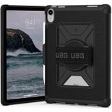 Urban Armor Gear Metropolis Handstrap Case voor Apple iPad 10.9 (10e generatie 2022) hoes [Apple Pencil houder, 360° polsband, valbestendig volgens Am