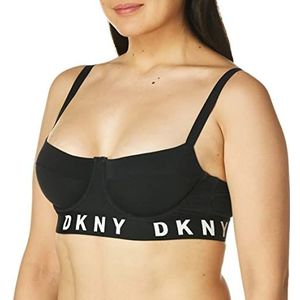 DKNY Gezellige Boyfriend beugelbeha voor dames, Zwart/Wit, 85C