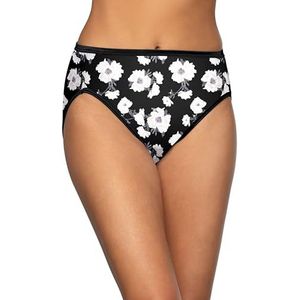 Vanity Fair Women's Illumination Hi Cut Panties (Regular & Plus Size), Nightfall Print, 10