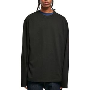 Urban Classics Men's Ultra Heavy Oversized T-shirt met lange mouwen, zwart, L, zwart, L
