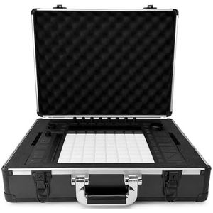 Analoge koffers UNISON koffer voor Ableton Push 2 of soortgelijke controllers (transportkoffer, aluminium hoekbescherming, gecapitonneerd deksel met handvat), zwart