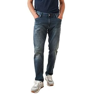 Teddy Smith Reeple Rock Sweatshirt, Denim Broek, Blauw, Zwart, 38 Heren