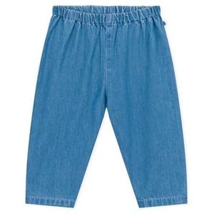 Petit Bateau Baby jongens A08F0 broek, blauw denim clair, 6 maanden, Blauw Denim Clair, 6 Maanden