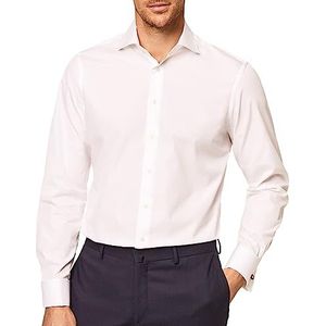 Hackett London Poplin Classic Dc formeel overhemd voor heren, Wit (wit), 38