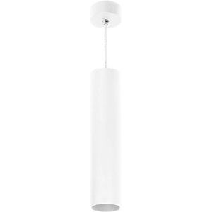 Orno Barbra PLR GU10 hanglamp max 35W, IP20, rond, aluminium (gloeilamp apart gekocht) (wit)