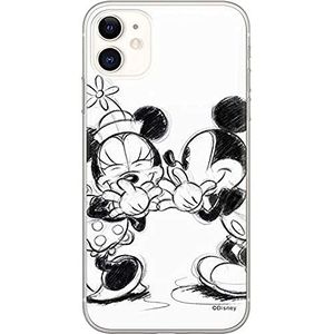 ERT GROUP mobiel telefoonhoesje voor Apple Iphone 11 origineel en officieel erkend Disney patroon Mickey & Minnie 010 optimaal aangepast aan de vorm van de mobiele telefoon, hoesje is gemaakt van TPU