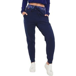 Joe Browns Dames Sloe Joes Duurzame Manchette Leg Drawerstring Joggers Joggingbroek, Blauw, 44