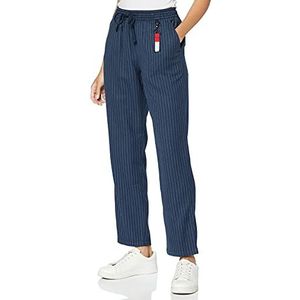 Tommy Jeans Dames Tjw Pinstripe Pant, Twilight Navy/White, XL