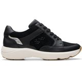 Clarks - Tivoli Walk - Sneakers - Zwart - Mesh - Lichtgewicht