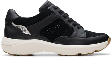 Clarks - Tivoli Walk - Sneakers - Zwart - Mesh - Lichtgewicht
