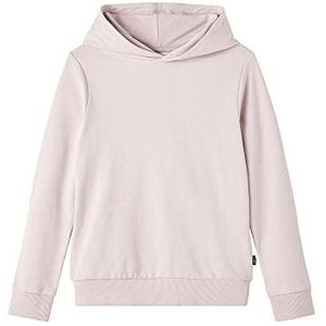 NAME IT Meisjes sweater met capuchon van biologisch katoen, Burnished Lilac, 110