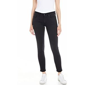 Replay Dames Jeans New Luz Skinny-Fit met Power Stretch, 098 Black, 24W x 32L