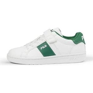 Fila Crosscourt Line Velcro Kids, uniseks, wit, groen, groen, 34 EU Ancho