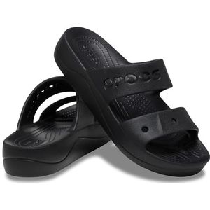 Crocs Dames Via Platform Sandaal, Zwart, 42/43 EU