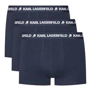 Karl Lagerfeld B.V Logo Trunk Set (3 stuks), Donkerblauw, XS