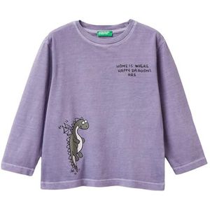 United Colors of Benetton T-shirt M/L, Paars, 18 mesi